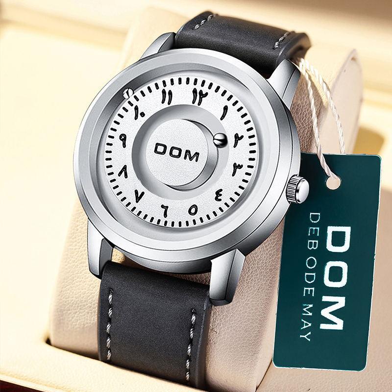 Watch Men's Fashion Personality Black Technology Magnetic Suspension Concept Fashion Men's Steel Belt Watch