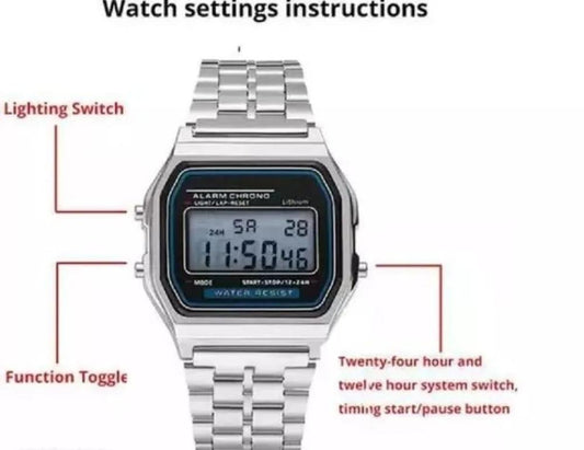 Men's Digital Display Watch